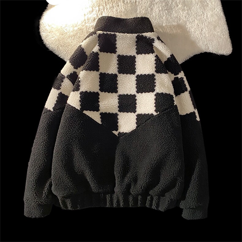 冬季羊羔毛外套男潮牌立领棉服棉衣A328P100控148,男装棉衣,电商A309