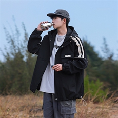 春季新款现货港风三防冲锋衣宽松夹克男外套DSA157B-JK177-P80，男装夹克，电商A157B
