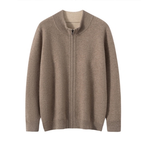 2025年秋季常规款圆领青春流行时尚百搭通勤简约加厚双面开衫图片