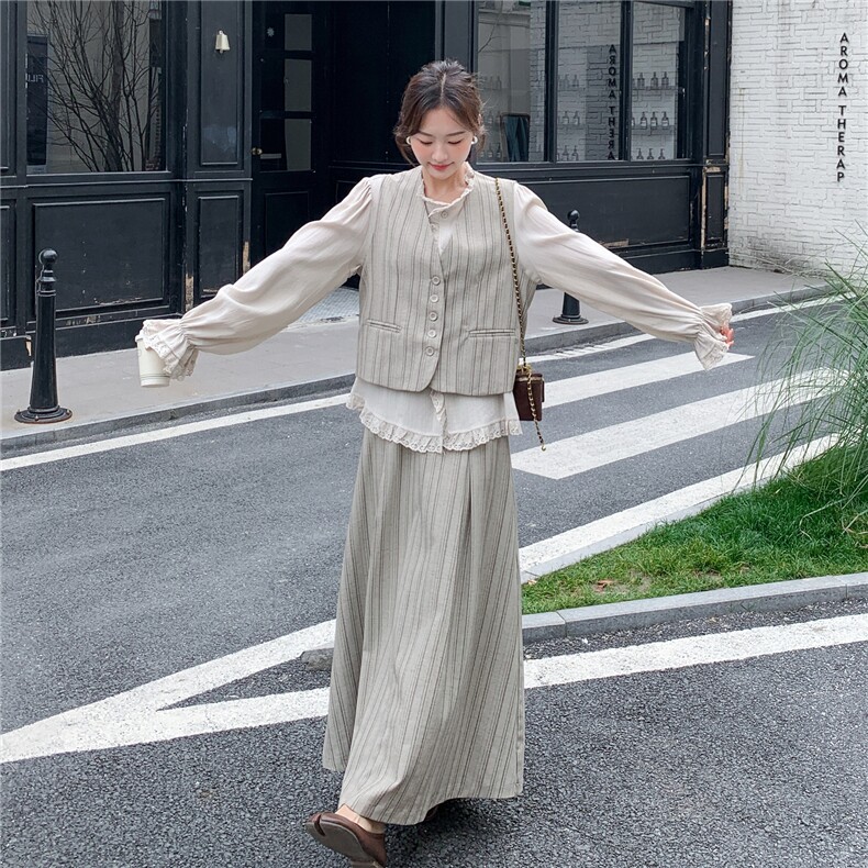 2026年春季新款休闲连衣裙3件套套装,女装连衣裙,鑫鑫美