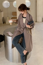 现货秋季现款韩版风衣P165K238-6115-2C210，女装风衣，2C210