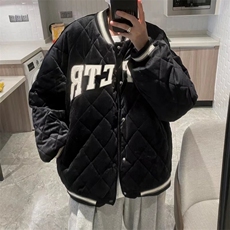 菱格棉服男士夹克潮牌ins冬季宽松加厚情侣款外套棉衣MY57-p75，男装夹克，星座1008-2