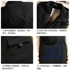 马甲男士大码加厚背心男坎肩男砖墙MJ47260-P80，男装背心/马甲，电商A040A