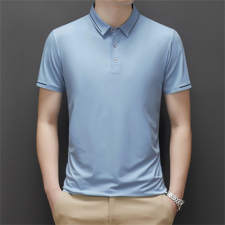 POLO衫男上衣半袖男装衣服男士体恤衫T恤潮牌休闲翻领爸爸短袖男,男装T恤,电商B212（原钱塘6029）
