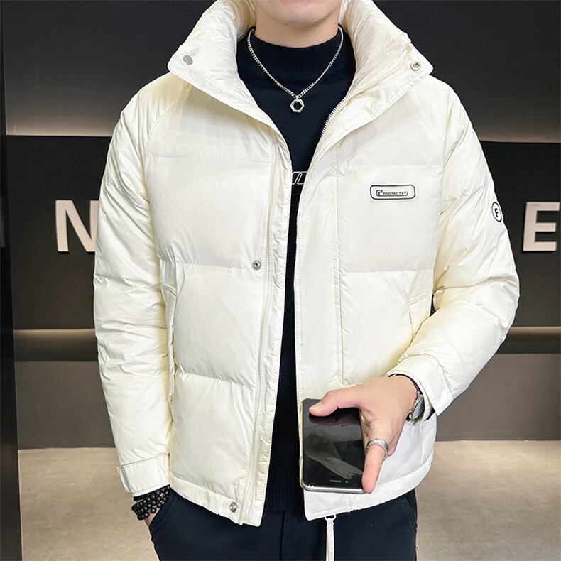 2025冬季新款店主风立领印花休闲保暖羽绒服外套YR809-P160,男装羽绒服,电商A413