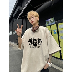 2024夏季新款麂皮绒圆领短袖T恤RT425-特P19控38，男装T恤，电商B370