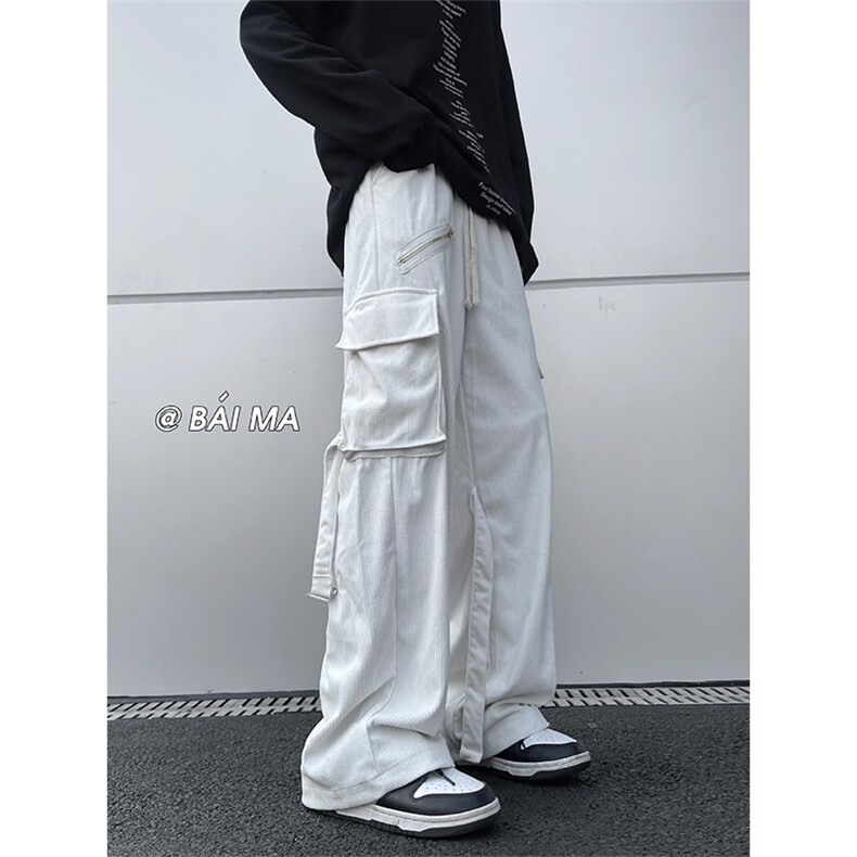 03秋季美式高街宽松多口袋工装裤灯芯绒直筒裤XZ211-1-K2206-P60,男装工装外套,星座211-1