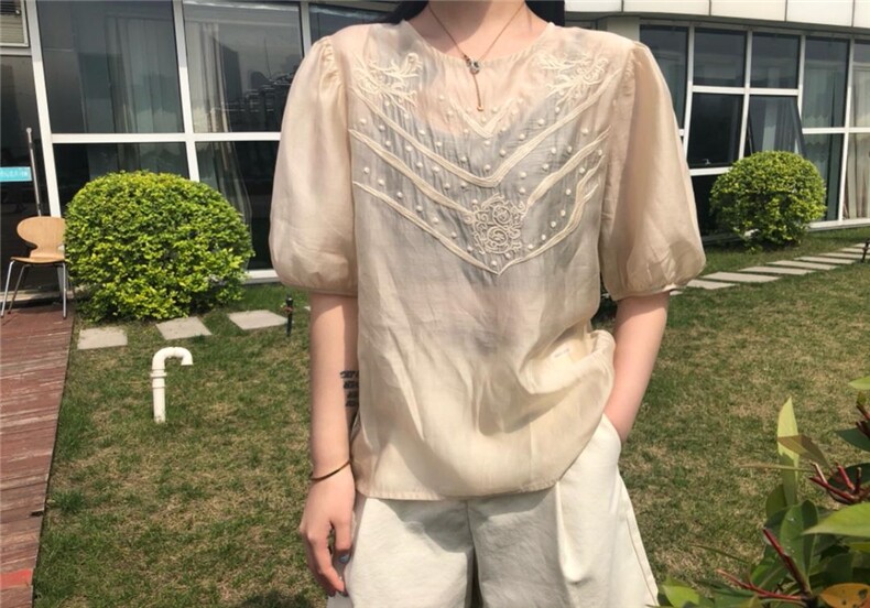 天丝小衫，女装，橙色恋人