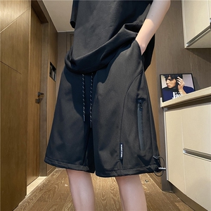 抖音品质机能防水拉链设计宽松冲锋裤短裤B315-K24071-特p30控58图片