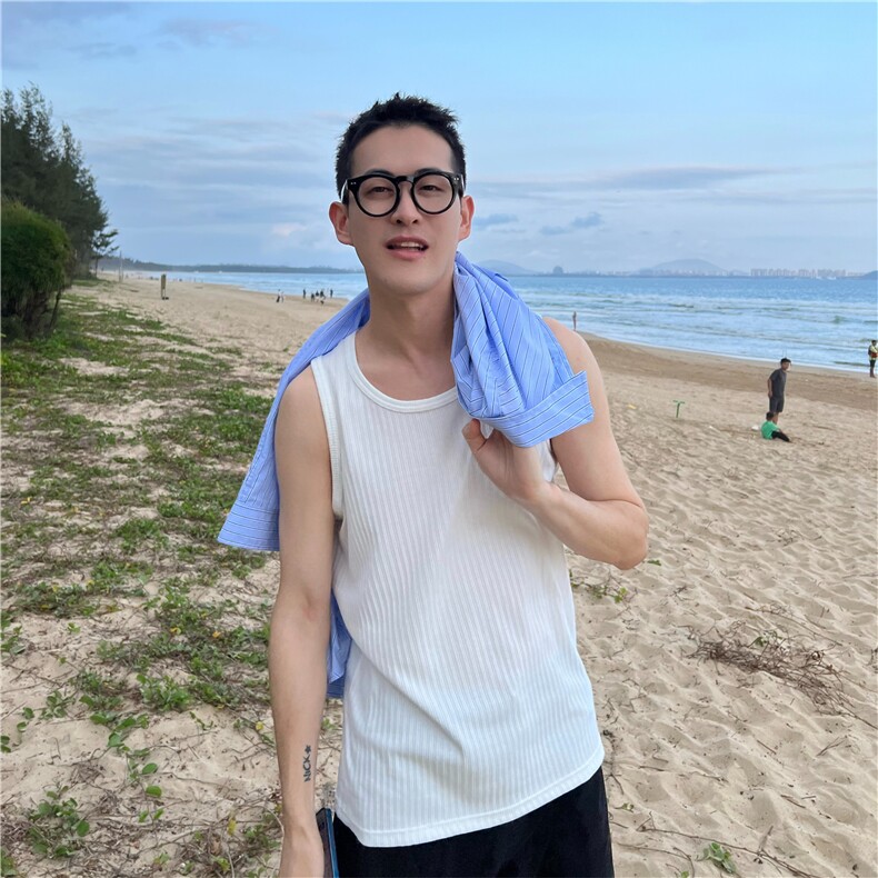 DW59-P38时尚潮流潮青春流行背心ins百搭标准新款男夏季-网图现货,男装背心/马甲,星座603-2