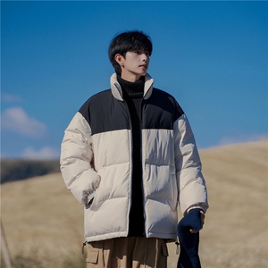 山系外景 拼接撞色保暖面包服立领情侣棉衣A247-MY250特批50图片