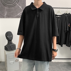 男休闲ins流行新款夏季气质五分袖慵懒日系潮流POLO衫
T334-P30图片