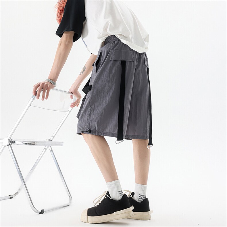 8XL-M特大码肌理感五分裤户外登山裤冲锋裤短裤男DK1502P49控68,男装休闲裤,电商D206-1