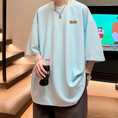 华夫格t恤男短袖男大码五分袖酒店风HT73293-P22，男装T恤，电商A040