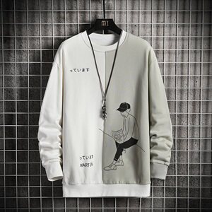 青少年t恤男长袖中上衣服男士卫衣春秋款潮流打底衫DS982T图片