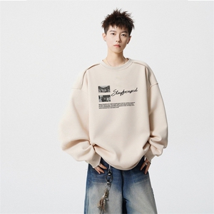 得物供货、重磅420克现货 圆领卫衣宽松HD019-1-WY2824LL-P35图片