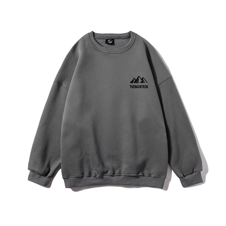 白底新款秋季时尚百搭字母印花套头圆领宽松卫衣W1027P30控48,男装卫衣,电商A247-1