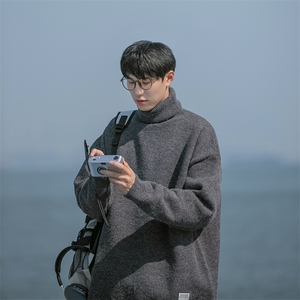 B225-M1132-P70-X89-腈纶42% 锦纶31% PBT27%-标签纯色高领毛衣图片