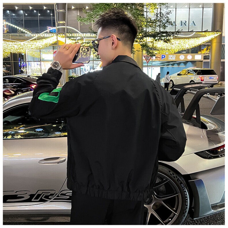 工装外套男新款潮流短款夹克衣服男士春秋款上衣,男装夹克,星座1013
