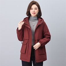 2024年冬季新款时尚休闲加绒加厚派客服，女装派克服，依恋蒂丝