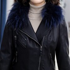 主推短款皮衣秋装2021年新款女时尚气质韩版修身显瘦减龄皮，女装皮衣，江南女神