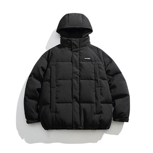 2026冬季新款男日系潮牌纯色连帽白鸭绒羽绒服加厚外套YR28-F235图片