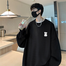 半高领毛衣男士大码针织衫男毛线衣男M18292-P45加绒款-P65，男装针织衫/毛衣，电商A040