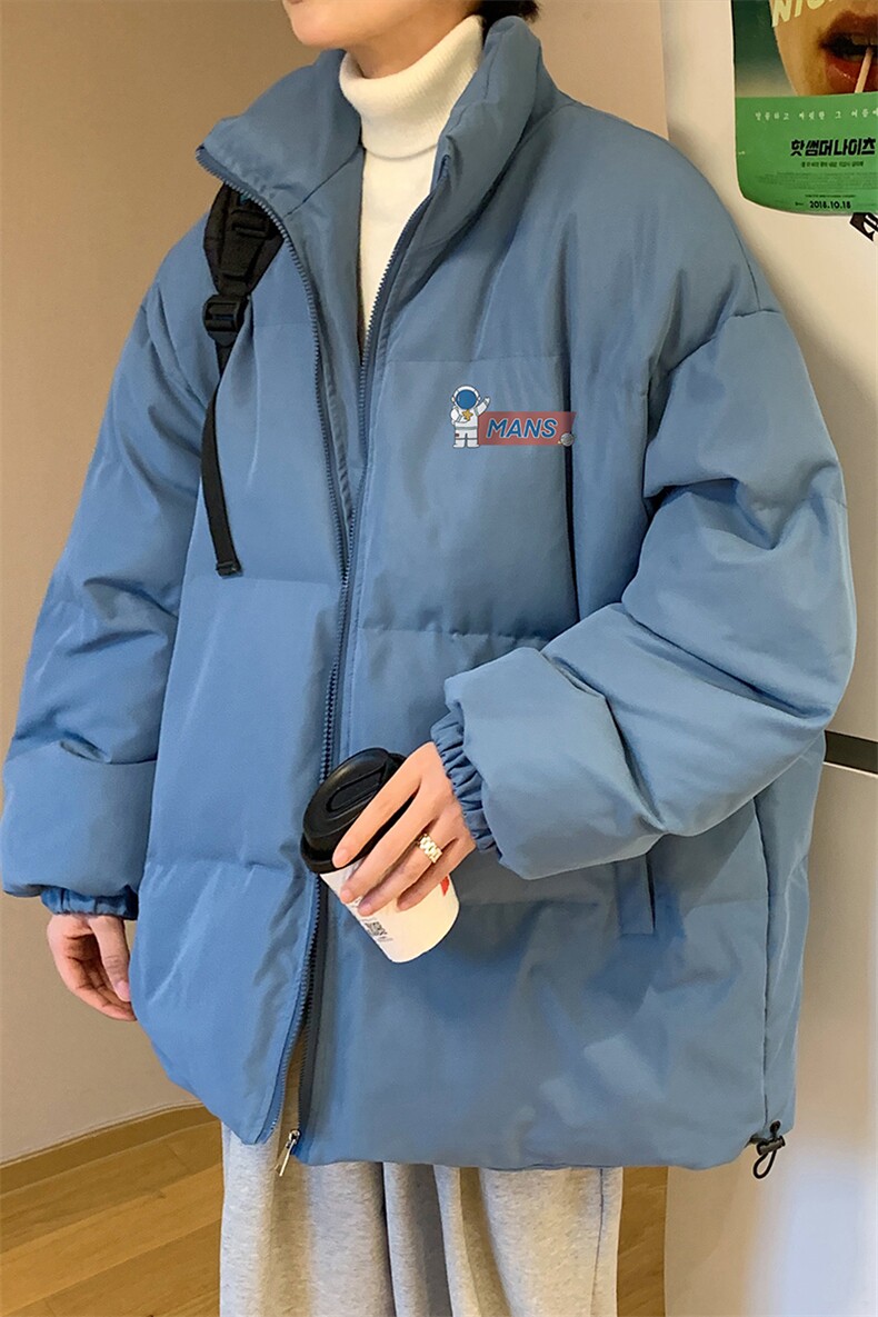 港风秋冬新款保暖立领宽松棉服外套男MY62035P115控138,男装棉衣,电商A268A