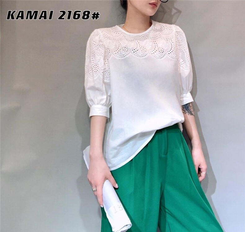 钩花小衫，女装，卡麦