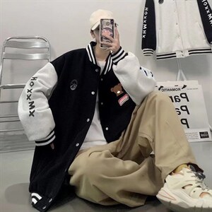 青春休闲加绒男夹克外套Y80P40图片