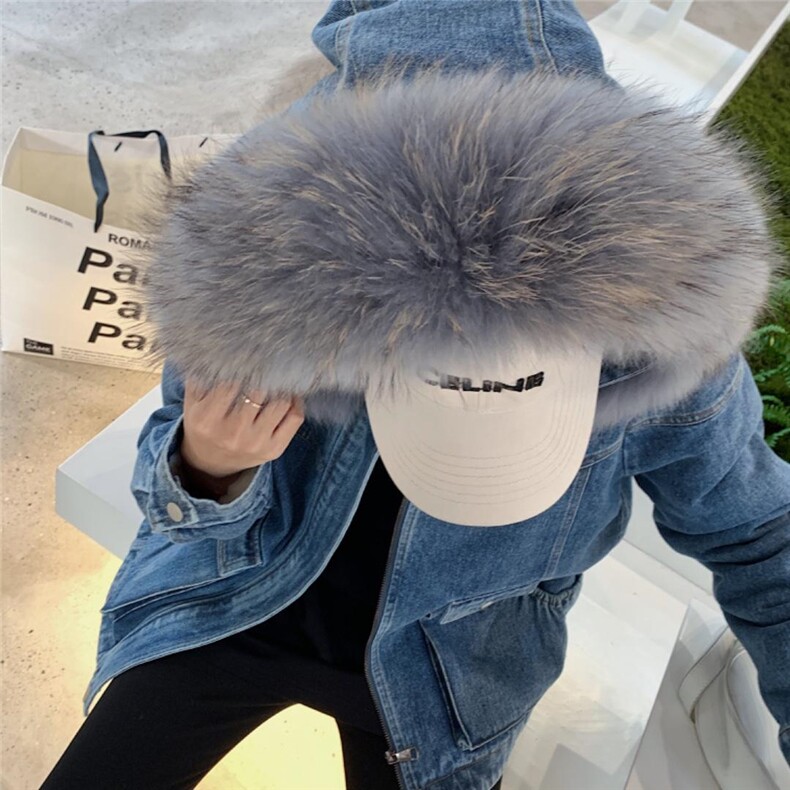 超大毛领牛仔派克服，其它，转角爱尚