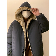 秋冬棉衣外套加绒双面穿兔毛1016-1W107P138K168夹棉P158K188，男装棉衣，星座1016-1（原电商B408-1）