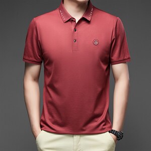 短袖t恤男装2023夏季新款中年潮流polo衫翻领商务休闲百搭t恤男士