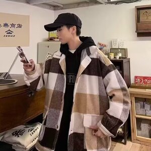 潮流时尚慵懒新款毛呢大衣文艺百搭简约日系流行ins原宿气质图片