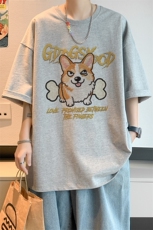 已注册/夏季内景时尚大码宽松短袖T恤男潮百搭打底衫DT00595/P25，男装T恤，电商B316