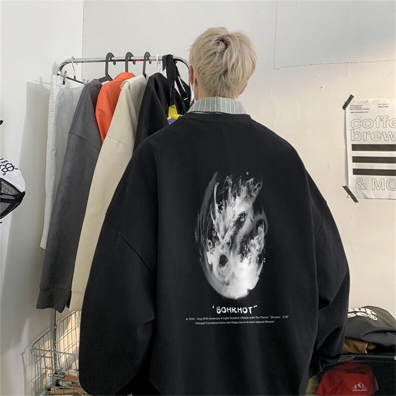特P25控48 秋冬新款男士圆领卫衣宽松休闲日常百搭上衣WQ2421图片
