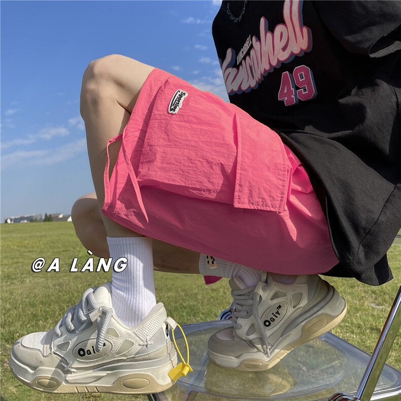 XZ612-K655-P45控59三色/夏季薄款沙滩裤速干裤彩色冰丝短裤7，男装牛仔裤，星座612