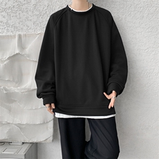 8XL-M假两件卫衣加肥加大码重磅拼接外套圆领套头WY5103P55加绒65，女装短外套，电商B238