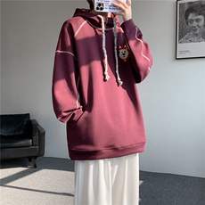 6XL-M重磅刺绣连帽卫衣男高街套头打底上衣WY47-P88，男装T恤，电商D206-1