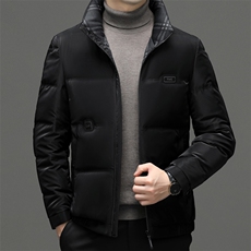 CG72802钱塘2020-2冬季厚款百搭立领中年男士商务休闲羽绒服P220，男装羽绒服，钱塘207-2
