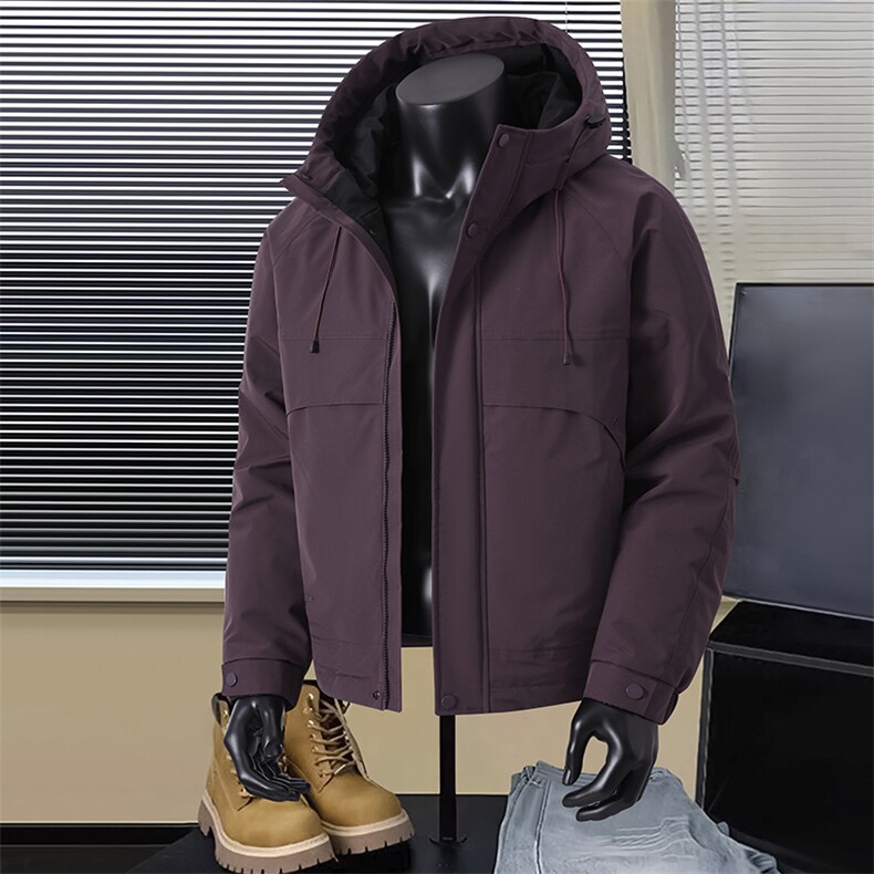 现货5W件冬季三防美式boxy解构连帽雪山冲锋衣棉衣男女棉服厚外套，男装夹克，电商A486