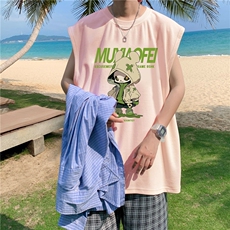 量大图低自动【有货】纯棉背心HD019-1-BX2584-P20，男装背心/马甲，电商019-1