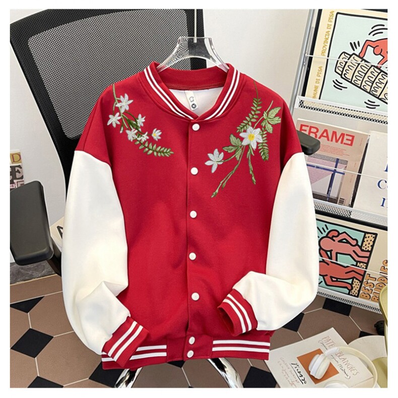 J9932-P70美式嘻哈高质量刺绣宽松潮牌棒球服夹克,男装夹克,星座617A-2