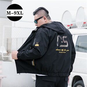 L-9XL男加肥加大码连帽夹克2021春秋迷彩工装外套5032-1_8811P75