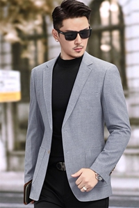 新款春季新款便西 男士格子西装 休闲西服外套 7817 P145 225图片