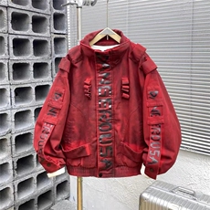 冬重工手工涂鸦刷色泥染涂黑廓形牛仔外套男女加厚夹克HHP65P182，男装工装外套，星座1013-5