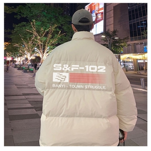 慵懒潮流百搭流行新款ins日系时尚高质量防水棉服原宿简约气质图片