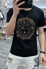 新款时尚高端精品欧货夏季男T恤短袖潮流抖音A227B-A-718-P45，男装T恤，电商A227B（原钱塘4066-1）