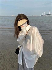 夏季防晒衬衫，女装衬衫，Bella(2F)