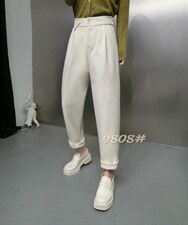 加厚小直筒裤，其它，欧夏丽